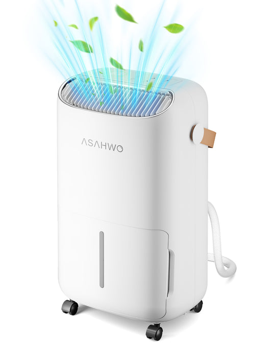 45 Pint Dehumidifier for 4500 Sq Ft - Basements, Homes, Bedrooms & Bathrooms - Intelligent Humidity Control, Drain Hose, 3 Modes, 24H Timer, Auto Defrost, Child Lock